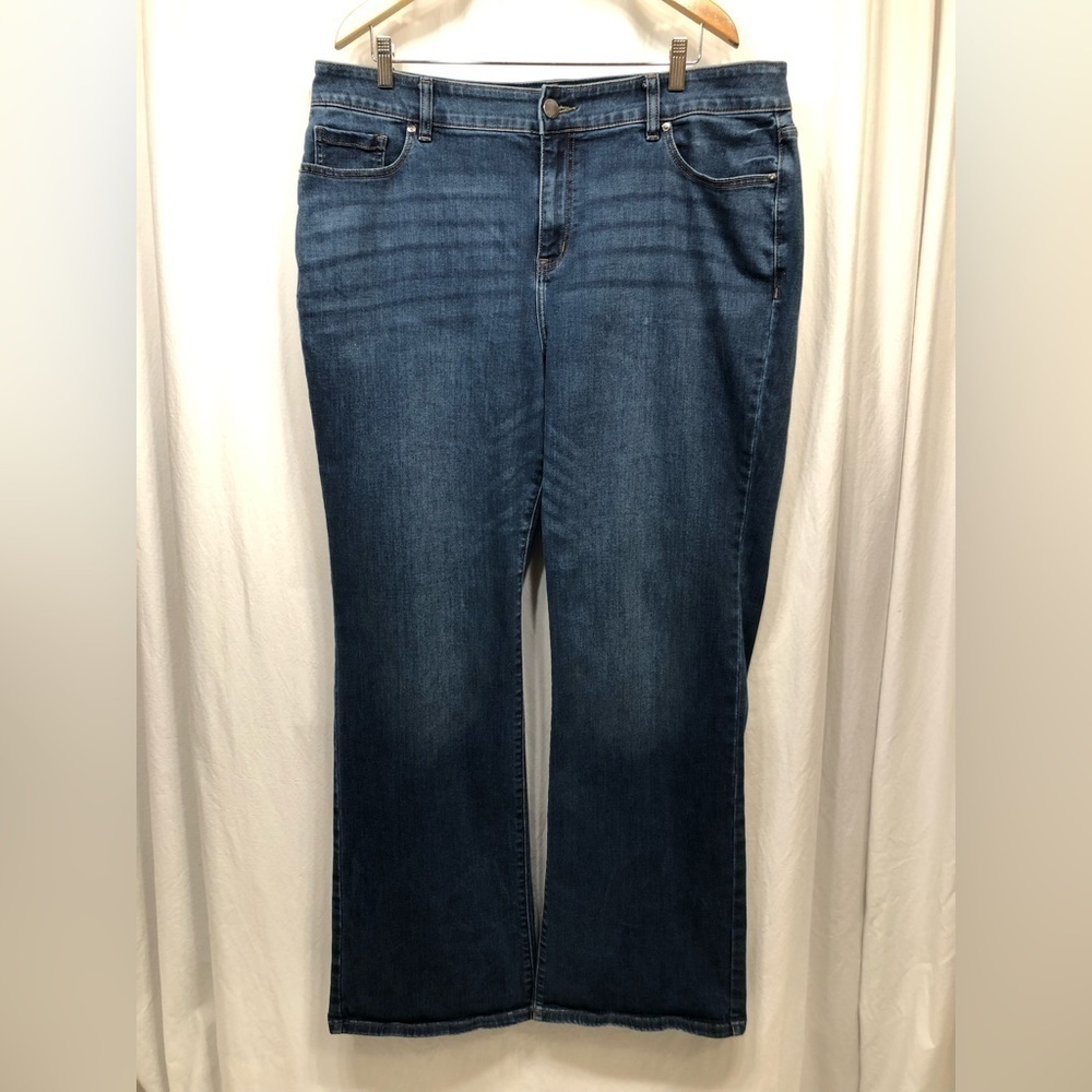 Lane Bryant High Rise Flex Magic Waistband Boot Bootcut Jeans Size 20L Long - Picture 16 of 16